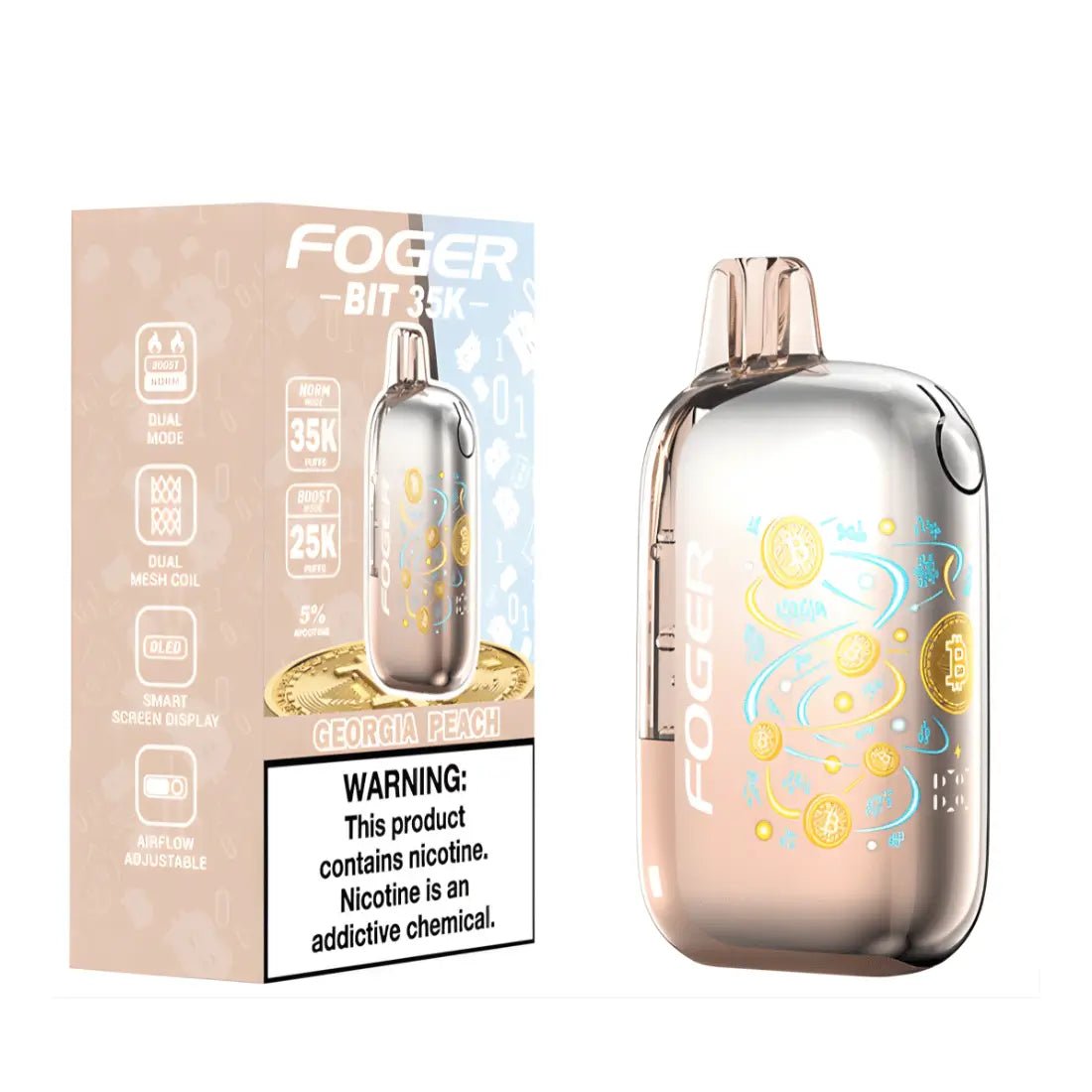 Foger Bit Georgia Peach | 35000 Puffs