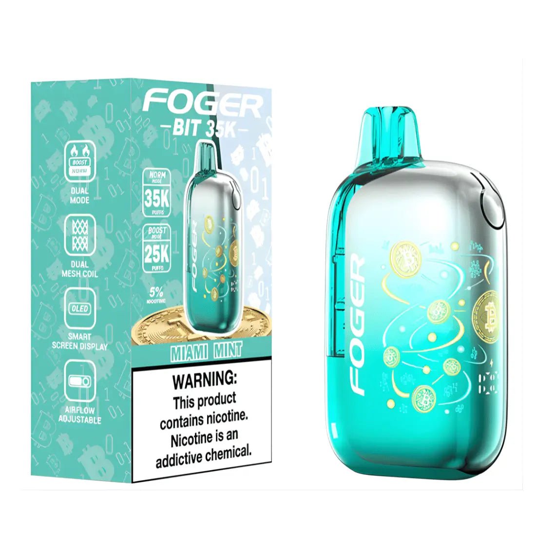Foger Bit Miami Mint | 35000 Puffs