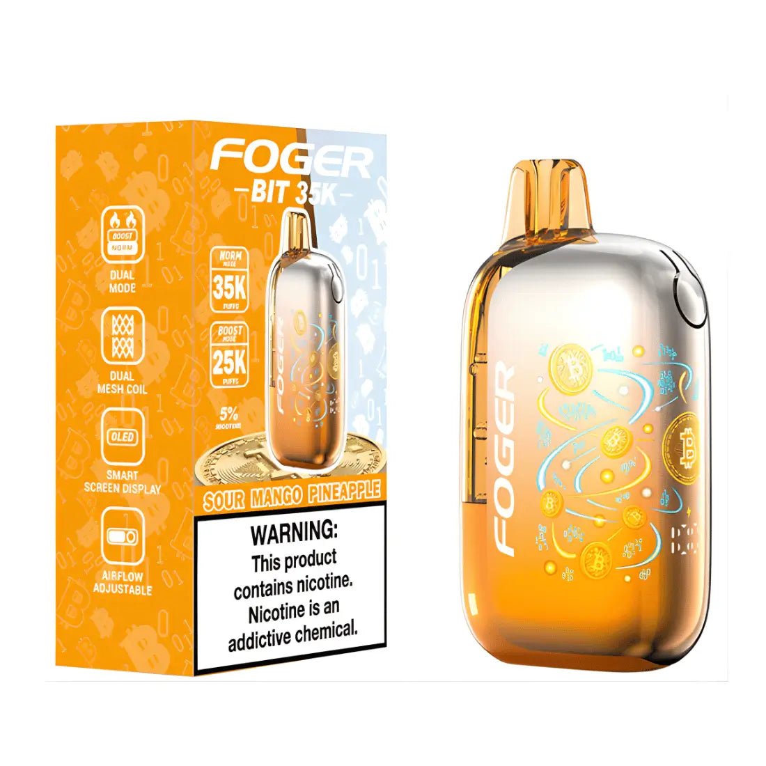 Foger Bit Sour Mango Pineapple | 35000 Puffs