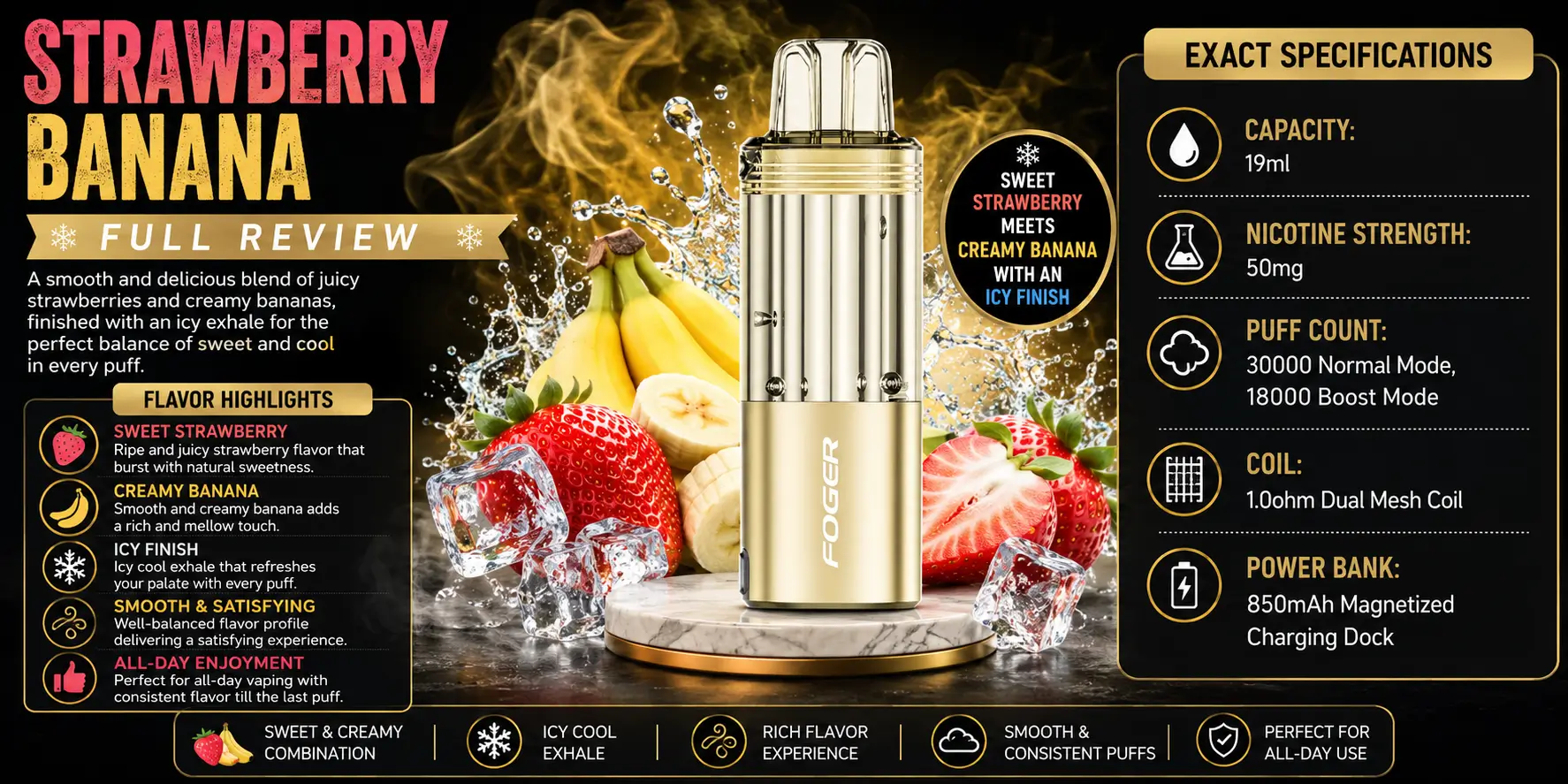 Foger Strawberry Banana Review