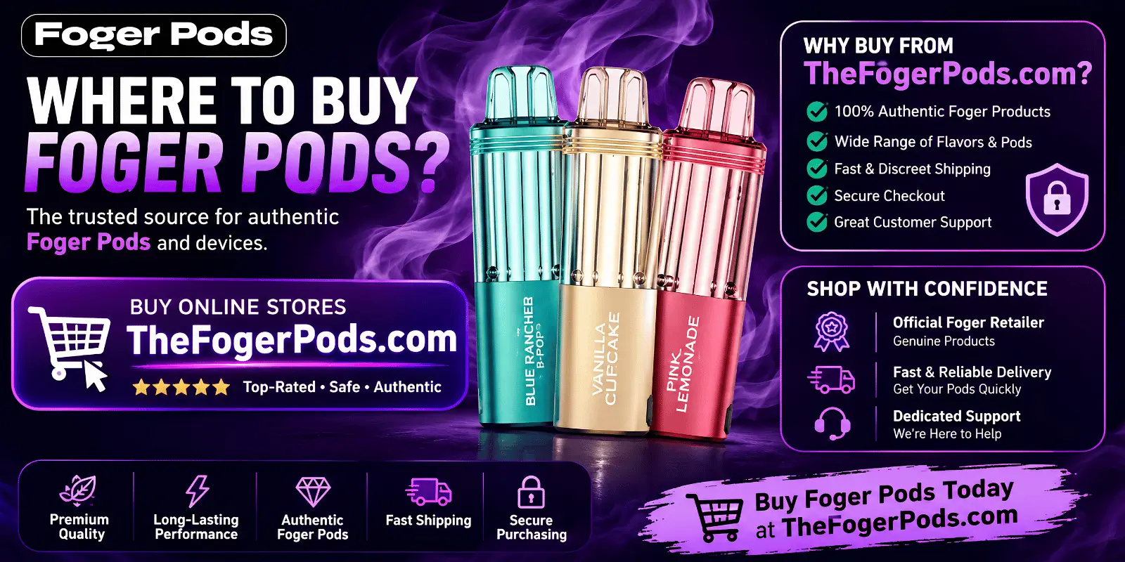Where to Buy Foger Pods