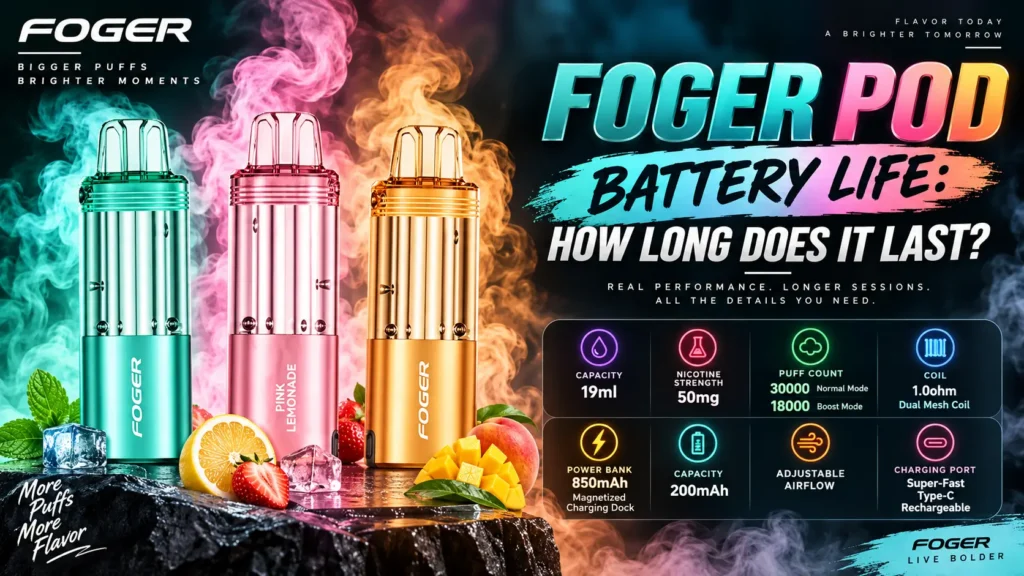 Foger Pod Battery Life
