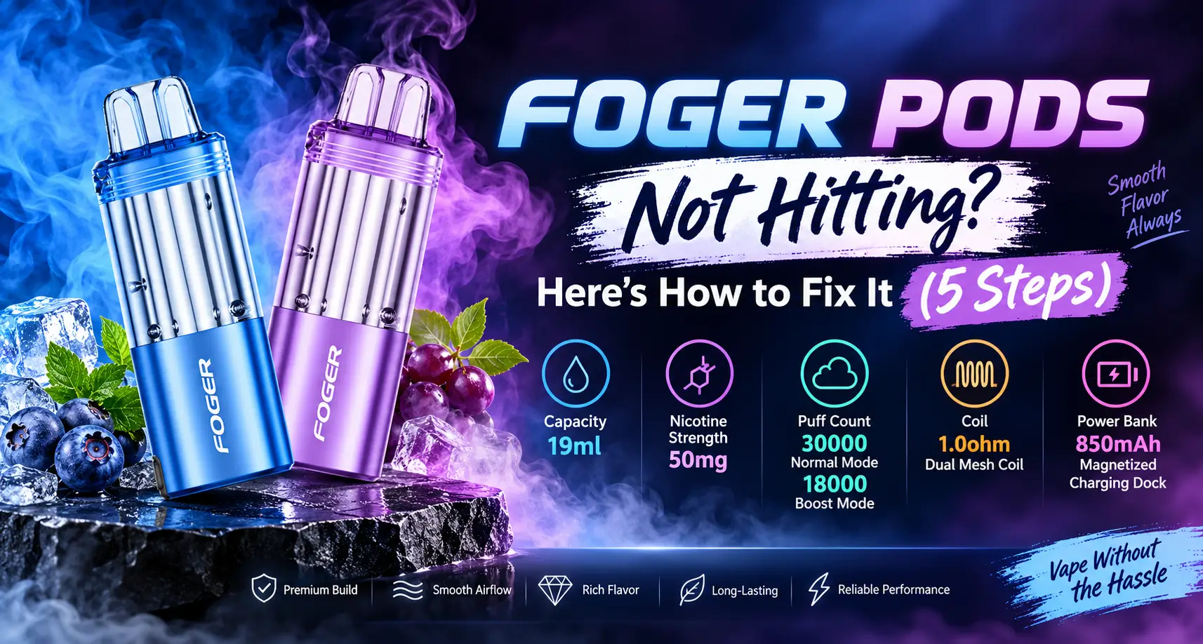 Foger Pods Not Hitting