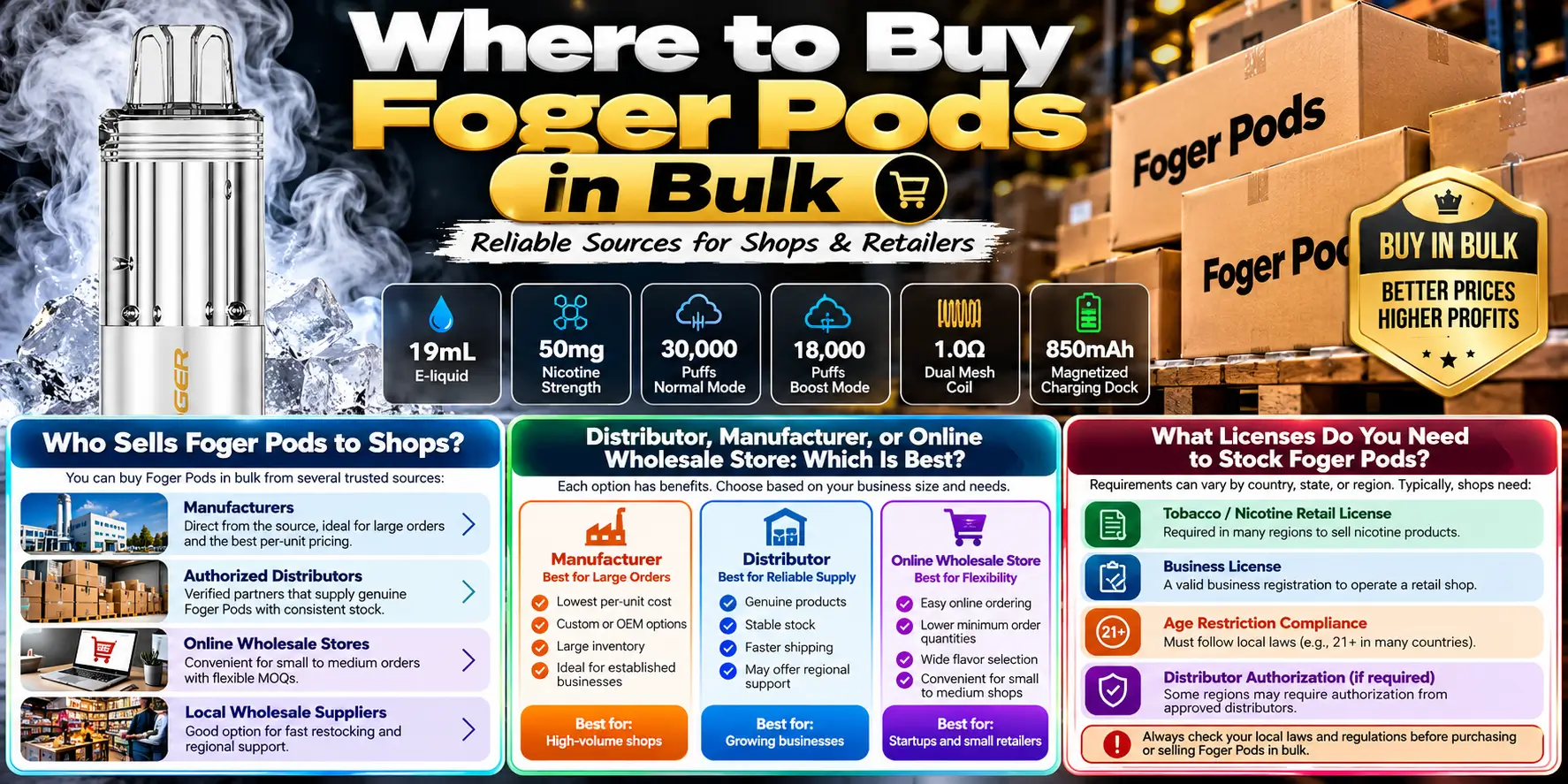 Where to Buy Foger Pods in Bulk